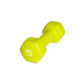 Cap Barbell Neoprene Dumbbell, 5-Pound, Lime