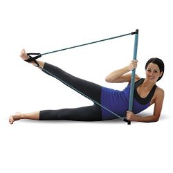 Empower Pilates Resistance Band and Toning Bar Home Gym, Portable Pilates Total Body Workout, Yo ...