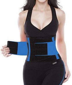 YIANNA Waist Trimmer Belt Underbust Back Support Adjustable Abdominal Elastic Waist Trainer Hour ...