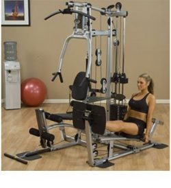 Powerline Home Gym with Leg Press, Grey/Black