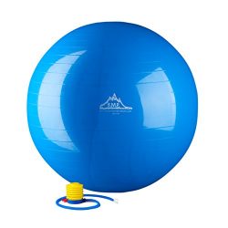 Black Mountain Products Static Strength Exercise Stability Ball with Pump, 2000 lb/75cm, Blue