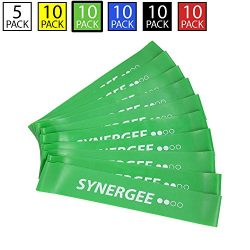 iheartsynergee 10 Pack Mini Band Resistance Loop Exercise Bands Green Medium Resistance