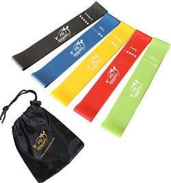 Fit Simplify Resistance Loop Exercise Bands with Instruction Guide, Carry Bag, EBook and Online  ...