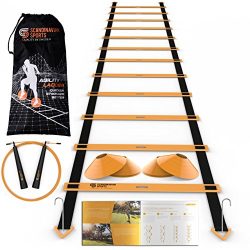 Scandinavian Sports Speed Training Set – Agility Ladder, Jump Rope, Sport Cones and Exerci ...