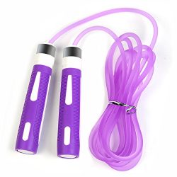 YOKIRIN Best Skipping Jump Rope for Endurance Training and Fat Burning – Handles Speed Cab ...