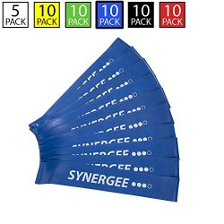 iheartsynergee 10 Pack Mini Band Resistance Loop Exercise Bands Blue Heavy Resistance