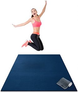 Premium Large Exercise Mat – 6′ x 4′ x 1/4 Ultra Durable, Non-Slip, Workout Ma ...