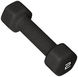 CAP Barbell Neoprene Coated Single Dumbbell, Black, 5-Pound