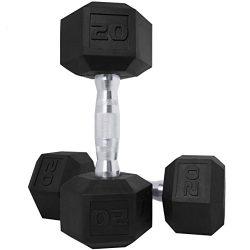 CAP Barbell SDP-010 Color Coated Hex Dumbbell, Black, 10 pound, Single