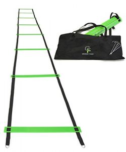 Gradient Fitness Agility Ladder – Fully Customizable Speed Ladder – 15 Feet – Adjustable Rung Sp ...