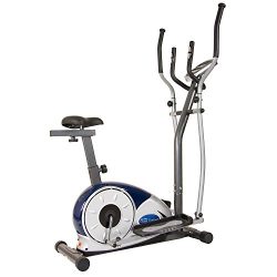 Body Max BRM3671 Body Champ 2 in 1 Cardio Dual Trainer / Elliptical Workout and Upright Exercise ...