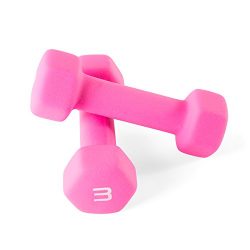 CAP Barbell Neoprene Coated Dumbbells (Pair), 3 lb/Small