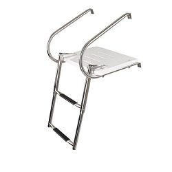 M-ARINE BABY Marine Boat UNIV. Swim Platform Under Mount Telescopic Ladder 2 Steps In/Outboard