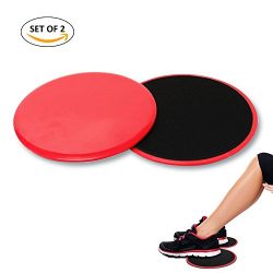 4-FQ Gliding Discs Core Workout Exercise Sliders 2 Dual Sided Gliding Sliding Discs for Core Fit ...