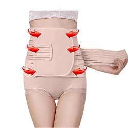 Postpartum Girdle Corset, Elastic & Breathable Postnatal Mother Recovery Belly Wrap, Abdomin ...