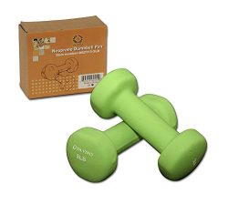 Da Vinci Pair of Neoprene Dumbbells with Non-Slip Grip, Choose Your Dumbbell Weight, 3lbs