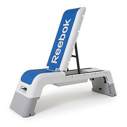 Reebok Professional Deck Workout Bench, White/Dark Blue