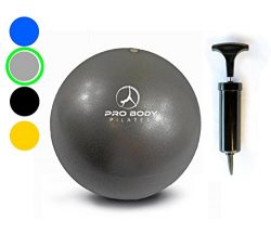 Mini Exercise Ball with Pump – 9 Inch Bender Ball for Stability, Barre, Pilates, Yoga, Cor ...