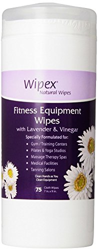 Wipex Natural Gym & Fitness Equipment Wipes for Personal Use including Yoga, Pilates & D ...