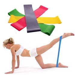Botrong Resistance Band Loop Yoga Pilates Home GYM Fitness Exercise Workout Training – Ran ...