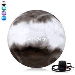 Trideer Exercise Ball (45-85cm) EXTRA THICK Yoga Ball Chair, Anti-Burst Heavy Duty Stability Bal ...