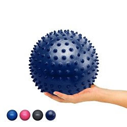 URBNFit Mini Massaging Exercise Ball – Small Exercise Ball for Yoga, Pilates, Barre, Physi ...