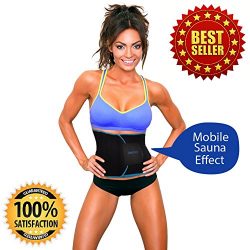 UltraComfy Waist Trimmer Trainer Belt for Men and Women Waist Shaper Cincher Sweat Enhancer Fat  ...