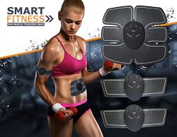 Abdominal Muscle Trainer -Tejac USA Smart Fitness Abdominal Muscle Toner EMS Abs Toner Trainer T ...