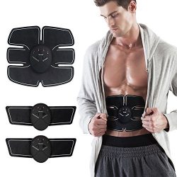 Muscle Toner,Mesti Abdominal Toning Belt,EMS Abs Toner Body Muscle Trainer Wireless Portable Uni ...