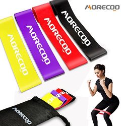 MORECOO Resistance Loop Bands Exercise Bands for legs Home& Gym Workout Bands for Yoga Fitne ...