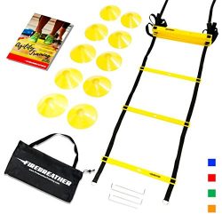 AGILITY LADDER & CONES by FireBreather. Powerful Training Equipment to boost Speed and Cardi ...