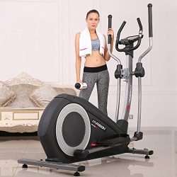 HARISON Elliptical Trainer with Handle,Elliptical Machines for Home Use, Exercise Magnetic Bike  ...