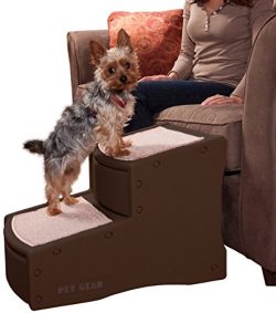 Pet Gear Easy Step II Pet Stairs, 2 Step for Cats/Dogs up to 150 Pounds, Portable, Removable Was ...