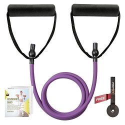 RitFit Single Resistance Exercise Band With Comfortable Handles – Ideal for Physical Thera ...