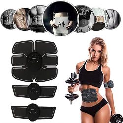 Alferdo ABS Stimulator Abdominal Muscle Trainer Toner Portable Unisex Ab Trainer Home Fitness Wo ...