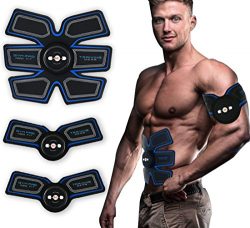 Fourwinner Muscle Toner&ABS Stimulator – Abdominal Toning Belt&EMS Body Muscle Tra ...