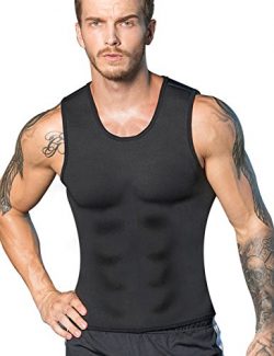 Men Neoprene Waist Trainer Vest Weight Loss Hot Sweat Slimming Body Shaper Sauna Tank Top Workou ...