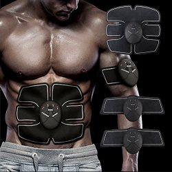 TUATUA Muscle Toner, Abdominal Toning Belt, EMS Abs Trainer Wireless Body Gym Workout Home Offic ...