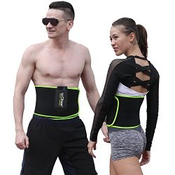 Waist Trimmer Belt, SZ-Climax Exercise Wraps for Weight Loss Mens Women Fitness Workout Sweat Sa ...