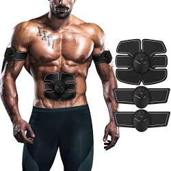 ITERY Muscle Toner, Abdominal workouts Fitness Portable AB Machine Abdominal Toning Belt EMS Tra ...