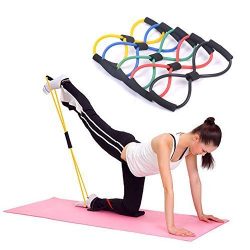 Kasstino 4PCS Useful Fitness Equipment Tube Workout Exercise Elastic Resistance Band For Yoga