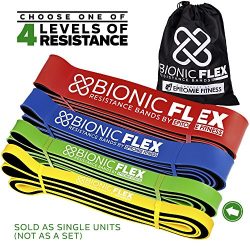 Epitomie Fitness Bionic Flex Pull Up Assist Band – Ultra Durable Resistance Bands for Strength T ...