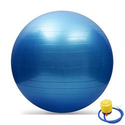 Exercise Ball for Premium Fitness, Stability, Balance & Yoga Roller Multicolor Gym High Dens ...