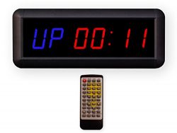 Eu 1.5″ 6 Digits Interval Timer Programmable Led Countdown/Up Stopwatch For Home Garage Gy ...