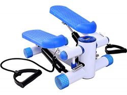 Gymax Fitness Twister Stepper w/ Resistance Bands, Cardio Air Climber Stepper Stair Step Machine ...