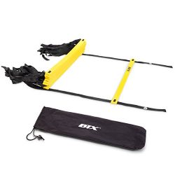 BTX Fitness Agility Ladder Speed Training Equipment With Carrying Case, 11-Rung