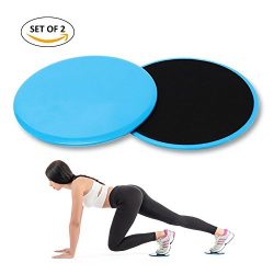 4-FQ Gliding Discs Core Workout Exercise Sliders 2 Dual Sided Gliding Sliding Discs for Core Fit ...