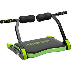 Merax Abdominal Exercise Trainer AB Fitness Machine Total Body Workout Home Gym Equipment (Green)