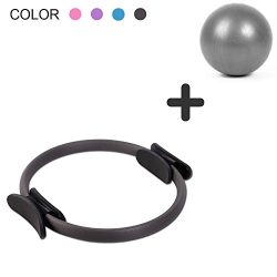 DANLIAWOMEN pilates ring circle physical therapy mini small ball for inner thigh exercise fitnes ...