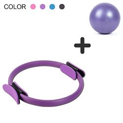 DANLIAWOMEN pilates ring circle physical therapy mini small ball for inner thigh exercise fitnes ...